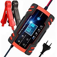 Los mejores  - BUDDYGO Cargador de Batería- Cargador de Bateria Coche Moto 12V-24V Full Automático Inteligente Mantenimiento de Batería…